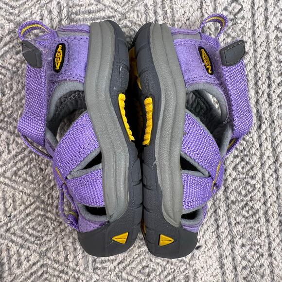 KEEN Newport H2 Purple Gray Sandals, Size 4 Toddler, Closed Toe Water Shoes - Picture 13 of 14